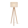 Lampa podłogowa na drewnianym trójnogu z abażurem VIGA SHADE SOSNA 1xE27 Tk Lighting 16232