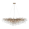 Bardzo duża lampa wisząca 150x75cm gałązki ze szklanymi elementami MOSIĄDZ ICICLE Paul Neuhaus 2031-11