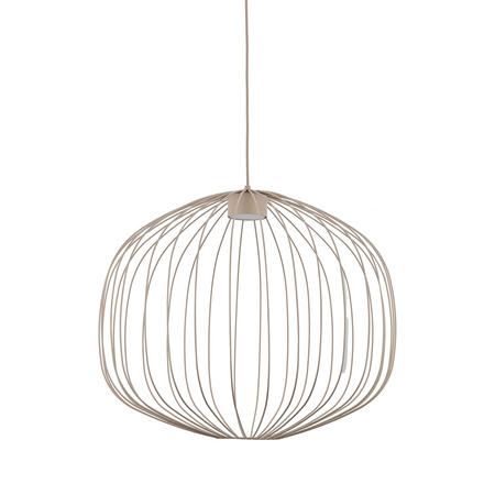 Beżowa lampa wisząca o średnicy 58cm z drutu SPHERA M SABIA 1XGX53 Tk Lighting 11306