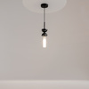 Pojedyńcza czarna lampa wisząca 1xG9 Kyoto MOD178PL-01B Maytoni