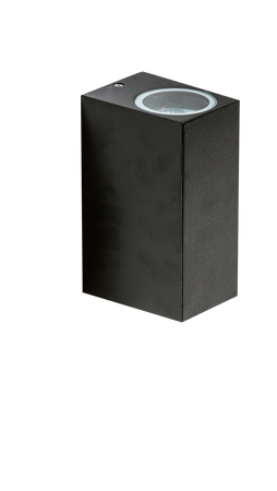 Kinkiet RIMINI 2 SQUARE BK AZ4268 - czarna lampa LED góra-dół IP54 GU10