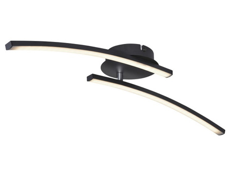 Lampa sufitowa TANSY LED czarna Globo 67129-12