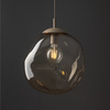 Lampa wisząca szklana zniekształcona kula 35cm LAVA L SABIA 1xE27 Tk Lighting 11325