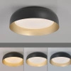 Okrągły czarno-złoty plafon sufitowy 40cm sterowany pilotem OSKO LED Just Light 14215-18