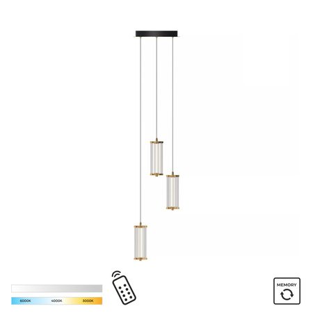 Lampa wisząca CALLY LED Zuma Line MD3147-3A-3GT
