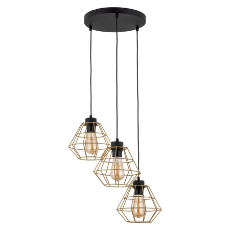 Lampa wisząca DIAMOND III GOLD TK Lighting 4451