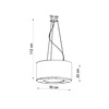 Lampa wisząca SATURNO 50 Sollux Lighting 2BM SL.0747 SL.0748 - kolor do wyboru