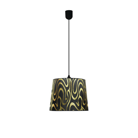 TIGER LAMPA WISZĄCA 26 1X60W E27 CZARNO-ZŁOTY Candellux 31-94448