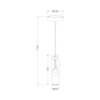 Lampa wisząca WICKLE E27 Zuma Line PL-15102-GD