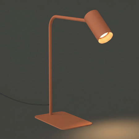 Lampka biurkowa metalowa w kolorze terakota 1xGU10 R50 MONO Nowodvorski 12623