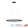 Lampa wisząca antracytowy okrąg 80cm TITUS Paul Neuhaus 2392-13 z wbudowanym ściemniaczem