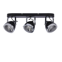 Crazy lampa sufitowa listwa czarny 3x15w gu10 klosz bezbarwny Candellux 93-13316