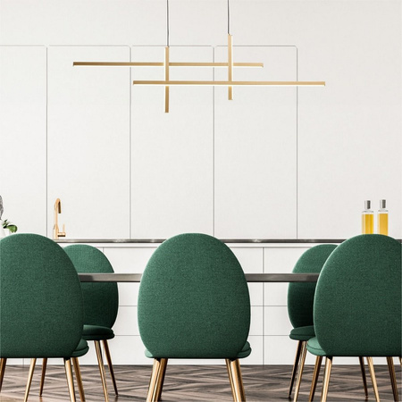 Lampa wisząca EDGE LED Zuma Line 22008P-BK/GD zmiana barwy światła