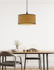 ANAKA LAMPA WISZĄCA CZARNY 1X40W E27 ABAŻUR PLECIONKA BEŻOWO-BRĄZOWA Candellux 31-27269