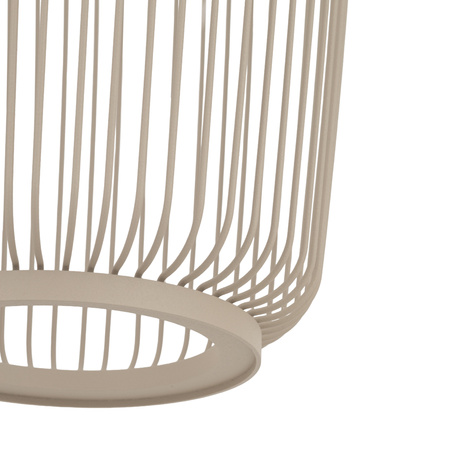 Lampa wisząca druciana z wysokim cylindrycznym beżowym kloszem 1xGX53 KENAI B Nowodvorski 12222