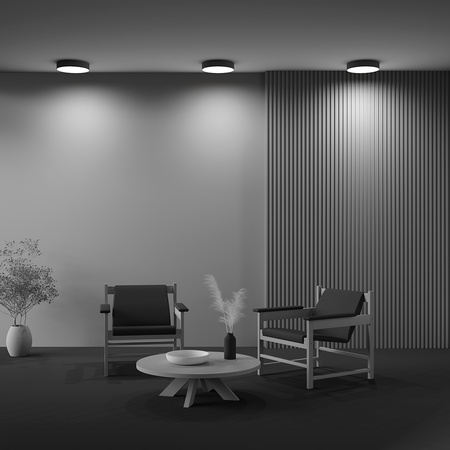 Czarny okrągły plafon o średnicy 30cm LED 3000K Zon C032CL-36W3K-RD-B Maytoni