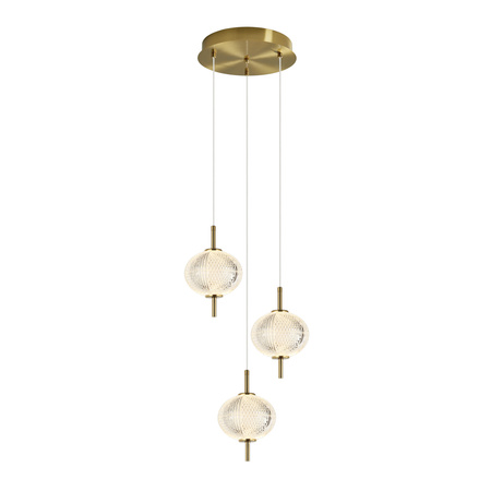 Lampa wisząca Corado LED 3000K Italux PND-81418-3-BK-GD