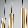 Lampa wisząca LAGOS 3 potrójna złoty połysk Sollux SL.1201