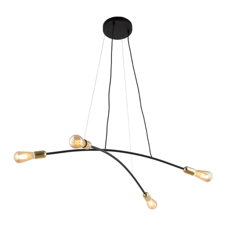 HELIX BLACK/GOLD LAMPA WISZĄCA 4 TK Lighting 4602