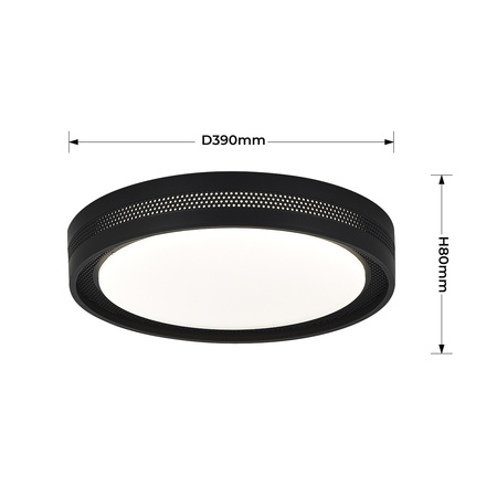 Plafon Ronda czarny LED CCT Light Prestige LP-9587/1C-40 BK