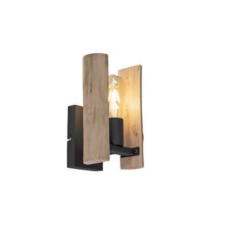 Kinkiet drewniany na dekoracyjną żarówkę LOG 1xE27 Just Light 15701-79