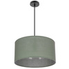 Lampa wisząca cylinder 40cm z tkaninowym abażurem w kolorze miętowym SHANTI 1xE27 Candellux Studio 31-38654