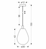 Lampa wisząca z ciekawym dymionym kloszem DENSO 30 1xGU10 Candellux Studio 31-51387