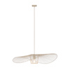 Beżowa, druciana lampa wisząca KAPELUSZ Kaja Lighting KP-21 MINI BEŻ
