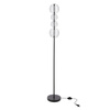 Lampa podłogowa czarna cztery szklane kule na pionowym profilu PLAYA 15W LED 3000K Candellux Studio 54-50557
