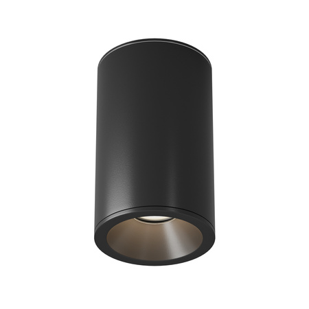 Czarna tuba sufitowa łazienkowa IP44 Zoom C029CL-01-S-B Maytoni
