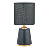 Mała lampka stołowa z czarnym abazurkiem Zuma Line HS8605-BL