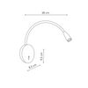 Kinkiet Roli czarny LED Light Prestige LP-2107/1W BK