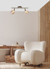Rodia lampa sufitowa listwa patynowy 2x40w g9 klosz bursztynowy Candellux 92-16539