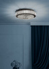 Lampa sufitowa czarna BALPARDA LED 60,5cm Eglo 390249 funkcja ściemniania