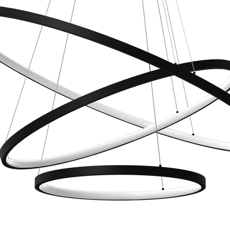 Lampa wisząca HOOP BLACK 93W LED Milagro ML1543