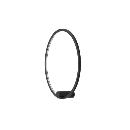 Kinkiet ścienny pierścień 60cm czarny Ringa M LED IP44 WL0116-M-BK Yaskr