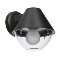 Hendera lampa ogrodowa kinkiet 20,5x17,5 czarny 1x40W E27 klosz stożek IP44 Candellux 21-32256