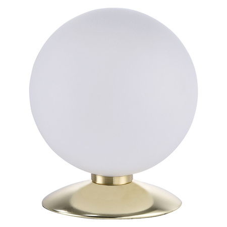 LAMPA STOŁOWA szklana kula 1xG9 MATOWY MOSIĄDZ BUBBA Paul Neuhaus 4013-60 na dotyk