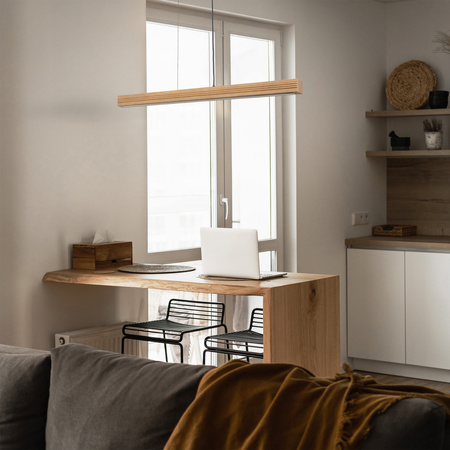 Lampa wisząca liniowa 120cm LED 3000K VIGA WOOD LED SOSNA SZCZOTKOWANA POSTARZANA Tk Lighting 11651