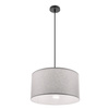 Lampa wisząca z abażurem w kolorze szarym o średnicy 40cm SHANTI 1xE27 Candellux Studio 31-38678