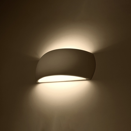 Kinkiet PONTIUS ceramiczny biały Sollux Lighting SL.0835