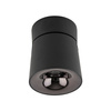 Czarna oprawa natynkowa ruchoma tuba wybór barwy światła KYOTO BLACK CCT 18W Tk Lighting 18156