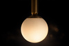 Czarna lampa wisząca z białymi kloszami - kulami TOKI Kaja Lighting K-5862