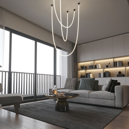 Lampa wisząca Rope Light 3 m biała Tuya Smart LED CCT Light Prestige LP-642/3M Smart