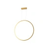 Lampa wisząca złoty pionowy ring 65cm do łazienki Loop S 1xLED IP44 PL0119-65-GD Yaskr