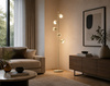Lampa podłogowa piątka Biarritz LED kaszmirowa Aviano Lighting 3047-513