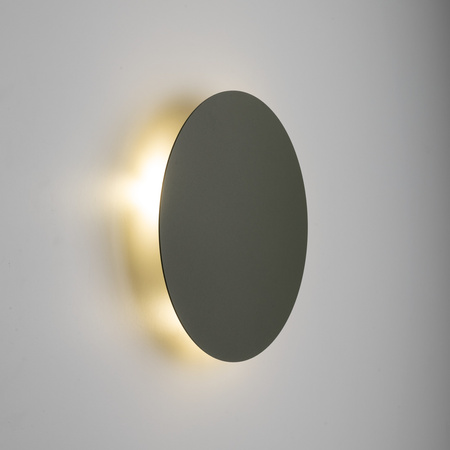Zielony płaski okragły kinkiet podświetlający ściane o średnicy 30cm LUNA GREEN 3xG9 Tk Lighting 10957