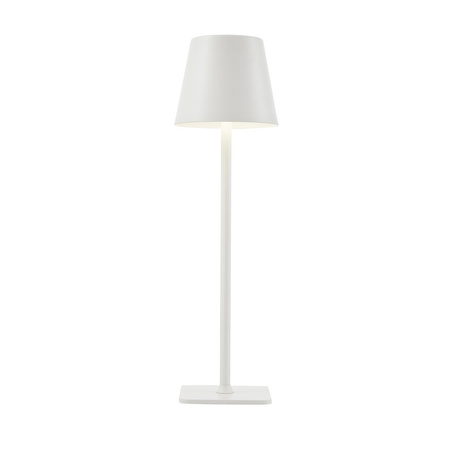 Lampka stołowa przenośna ładowana USB IP54 biała Atlis Italux TB-2821-WH