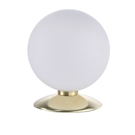 LAMPA STOŁOWA szklana kula 1xG9 MATOWY MOSIĄDZ BUBBA Paul Neuhaus 4013-60 na dotyk