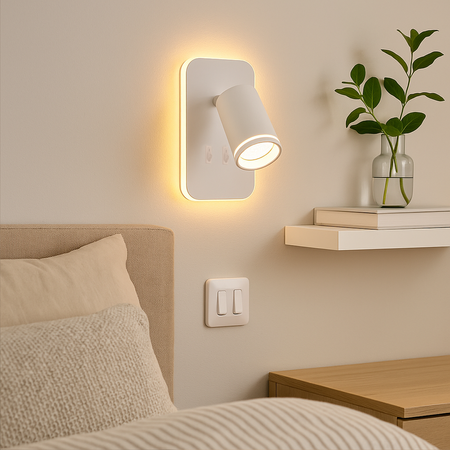 Oprawa Pipe Ring Kinkiet Biały 1xGU10 + LED 6W Milagro ML2082